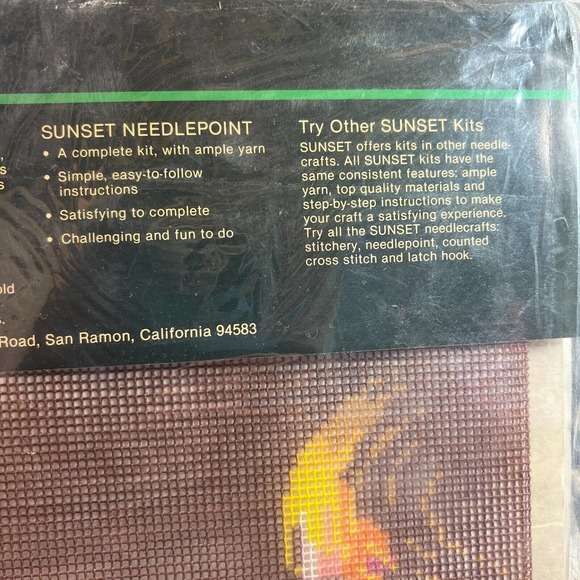 New Needlepoint Sunset Kit Special Moment Mother & Child Kit Number 6550 - Picture 7 of 7